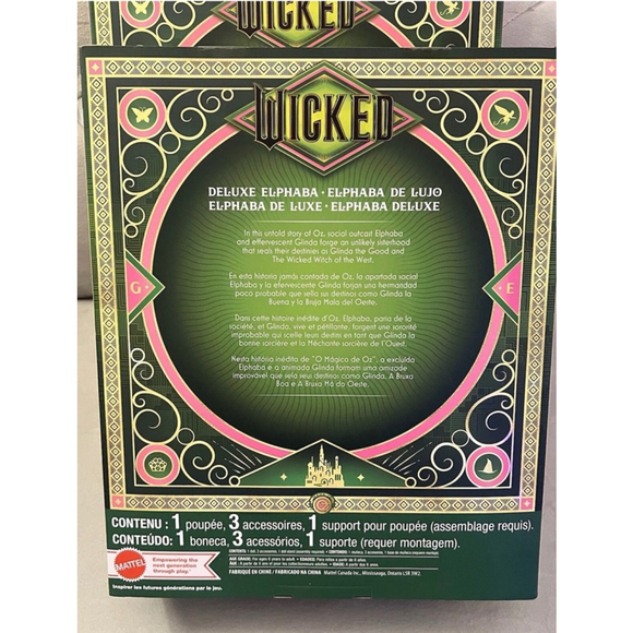 Mattel WICKED Deluxe Elphaba Doll - Picture 2 of 2